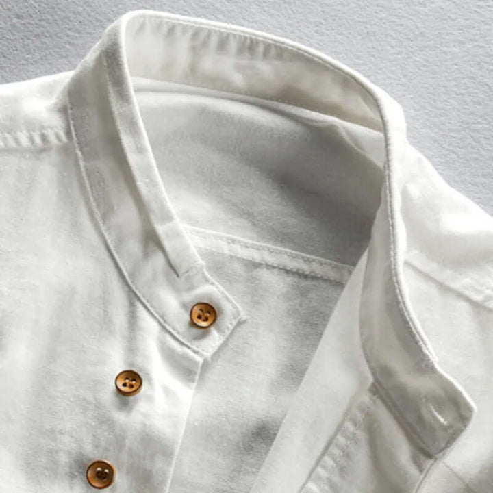 Men's Long Sleeve Standard Collar Shirt