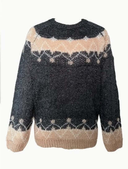 Women's Elegant Round Neck Knit Sweater