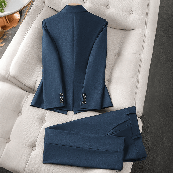 Women's Tailored Blazer & Trouser Set - Professional Formal Wear