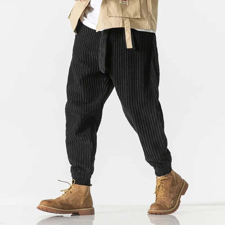Men's Casual Corduroy Trousers: Relaxed Fit Joggers