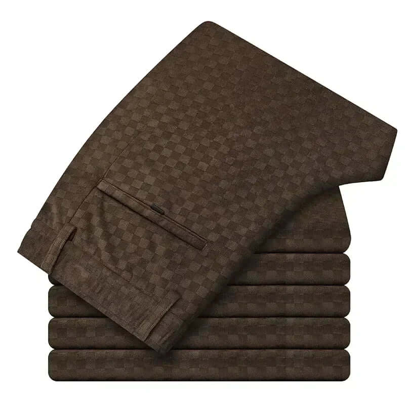 Men's Casual Diamond Pattern Trousers