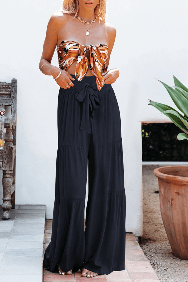 Women's High Waist Wide Leg Pants: Loose Fit, Comfortable Trousers
