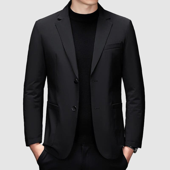 Men's Casual Down Winter Blazer: Warmth and Style