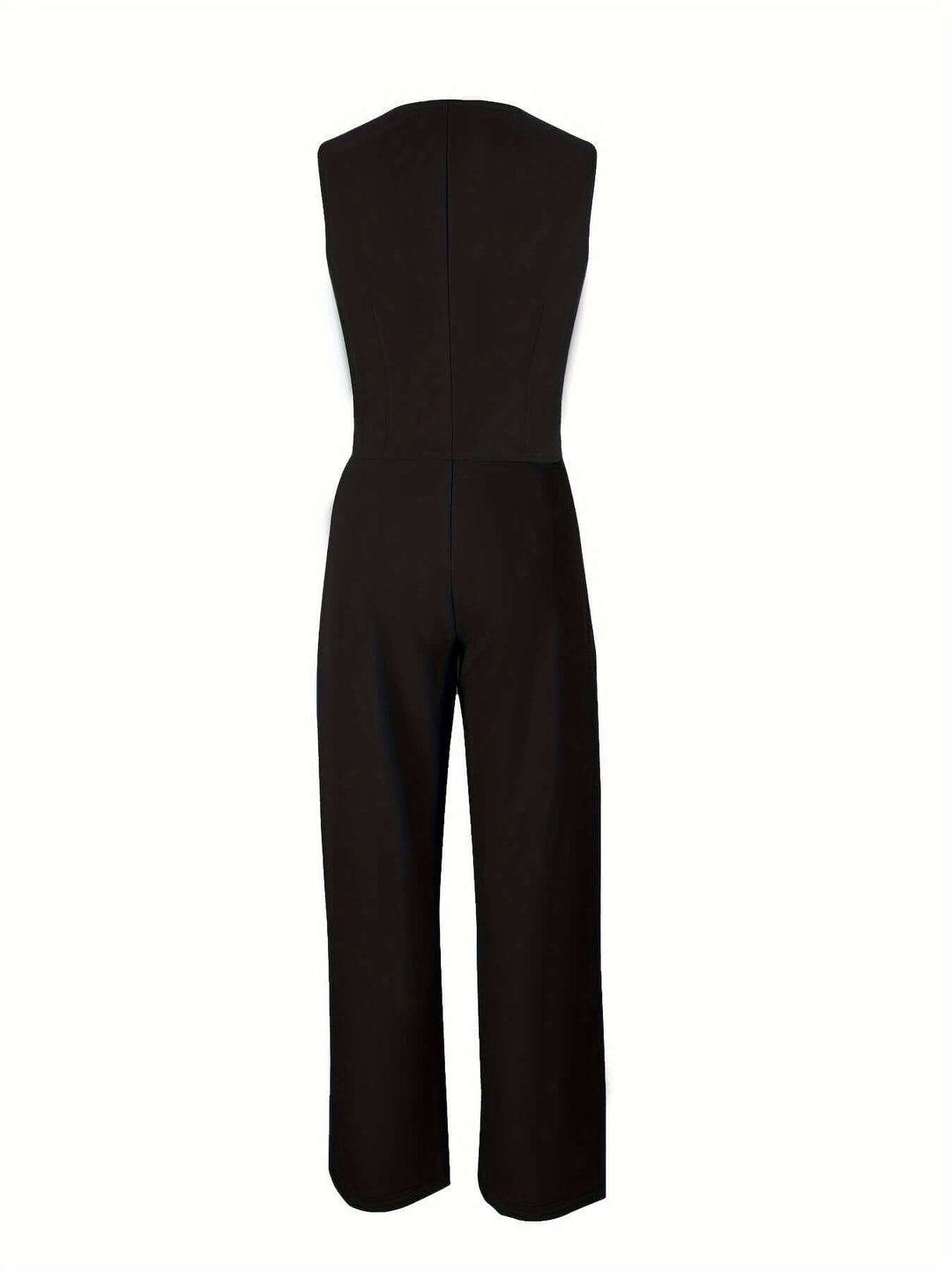 Women's Tailored Two-Piece Suit: Fitted Vest & Wide-Leg Trousers