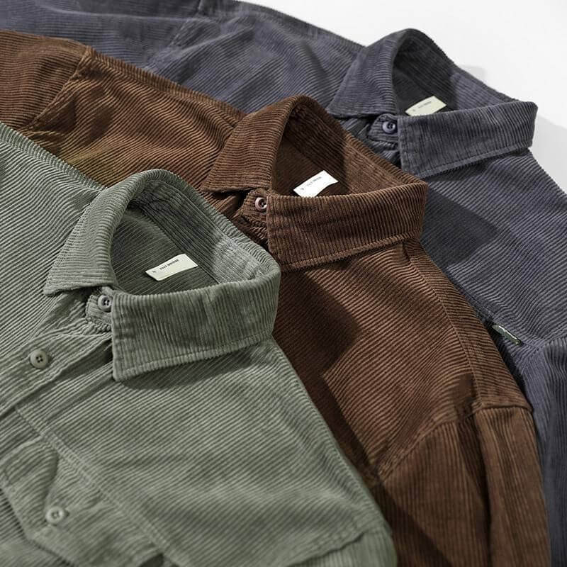 Men's Retro Casual Long Sleeve Shirt