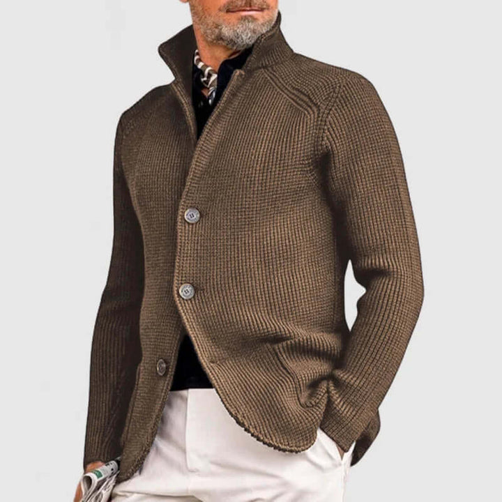 Men's Knitted Cardigan: Classic Button-Up Sweater