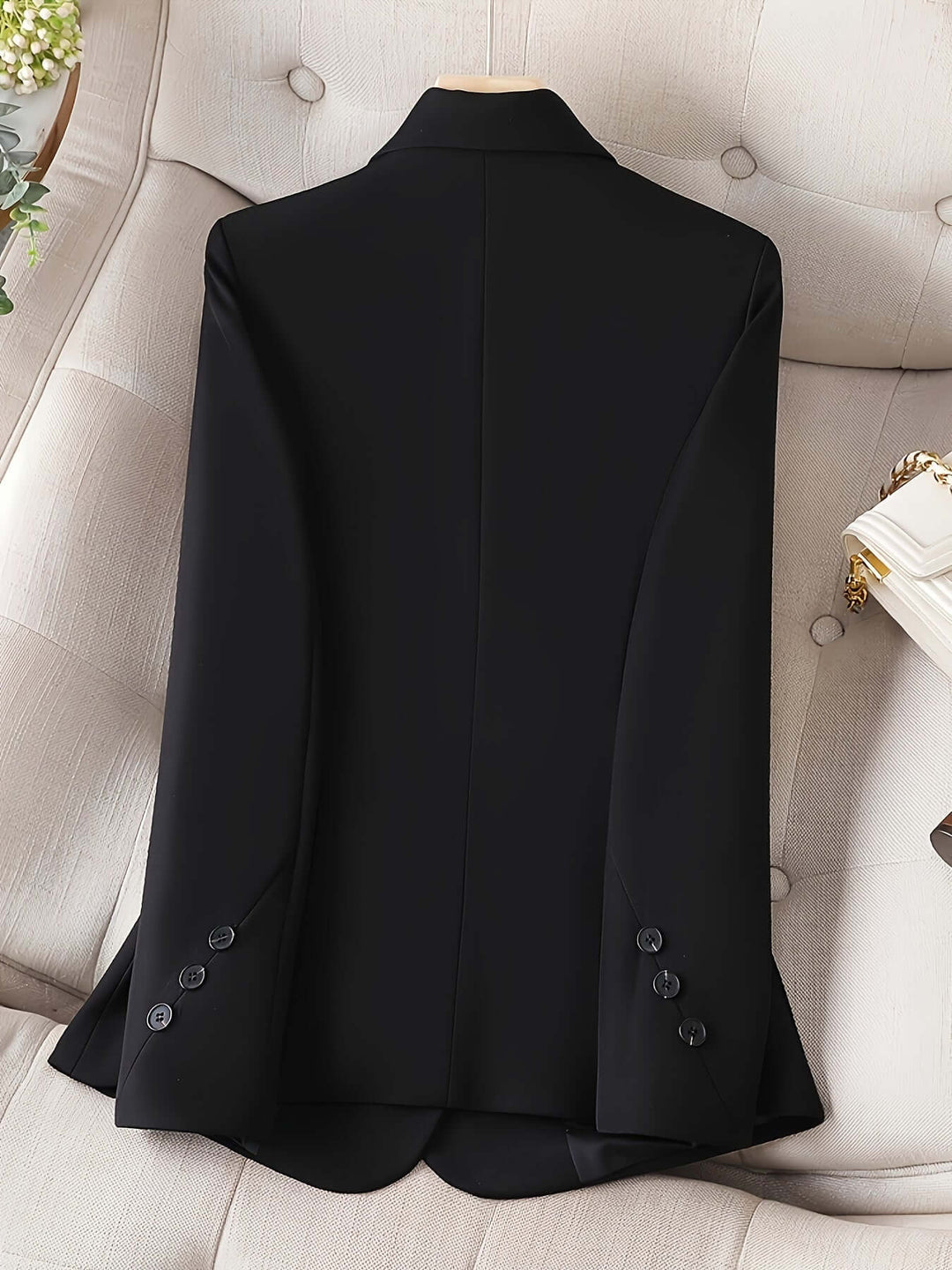 Women's Classic Tailored Single-Button Blazer