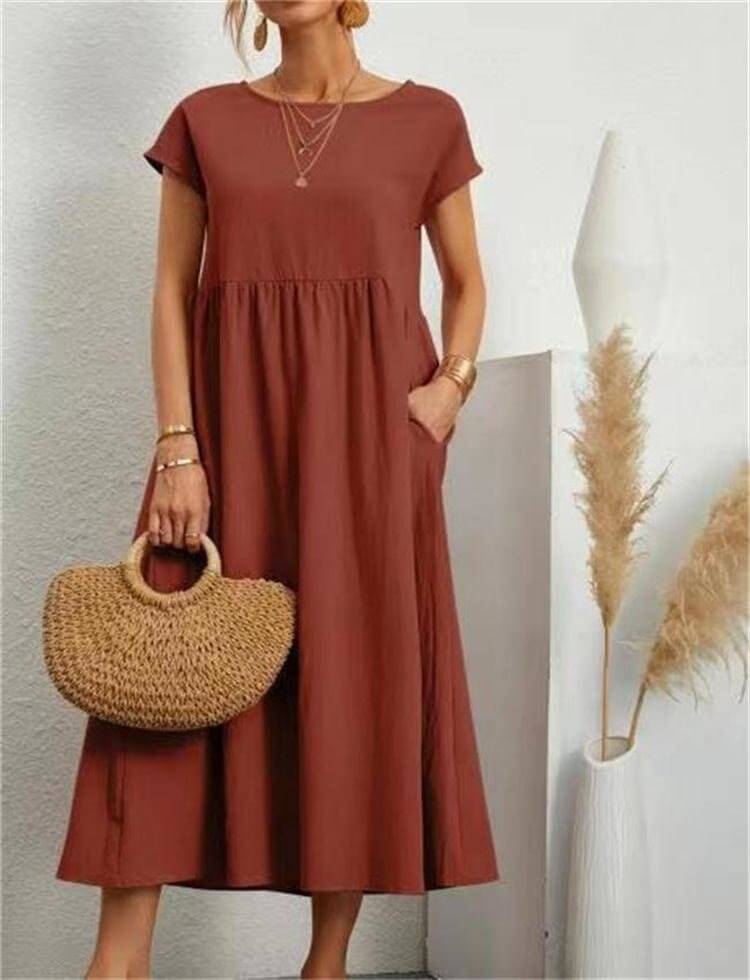 Women's Casual Sleeveless Midi Summer Dress