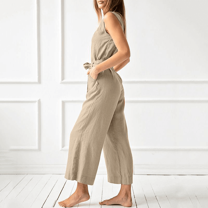 Women's Relaxed Fit Wide Leg Jumpsuit