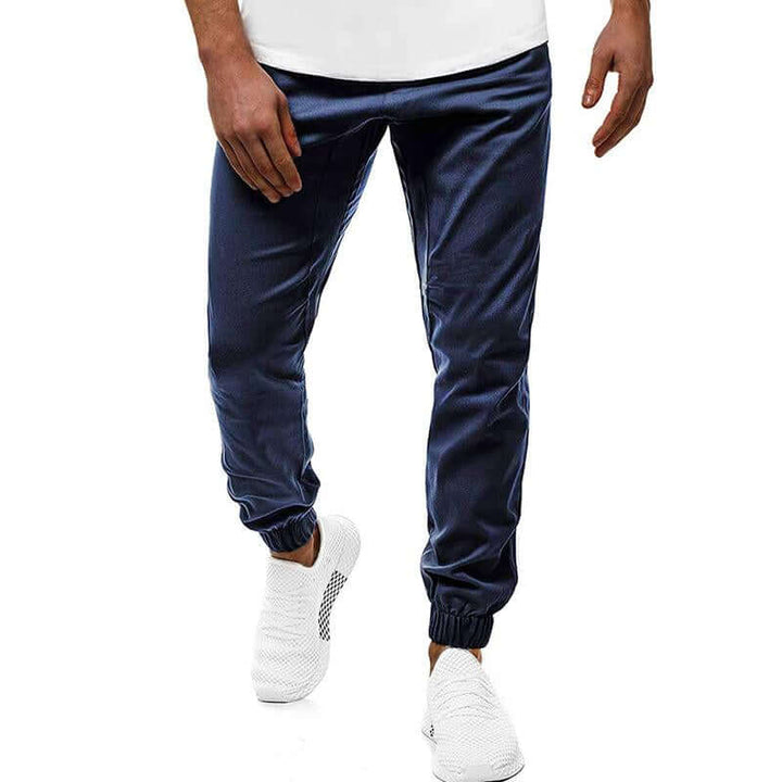 Men's Slim Fit Joggers: Elastic Waist & Cuffs