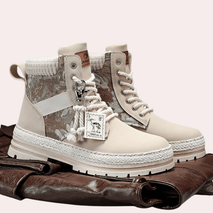 Men's High-Top Outdoor Shoes: Trendy & Durable