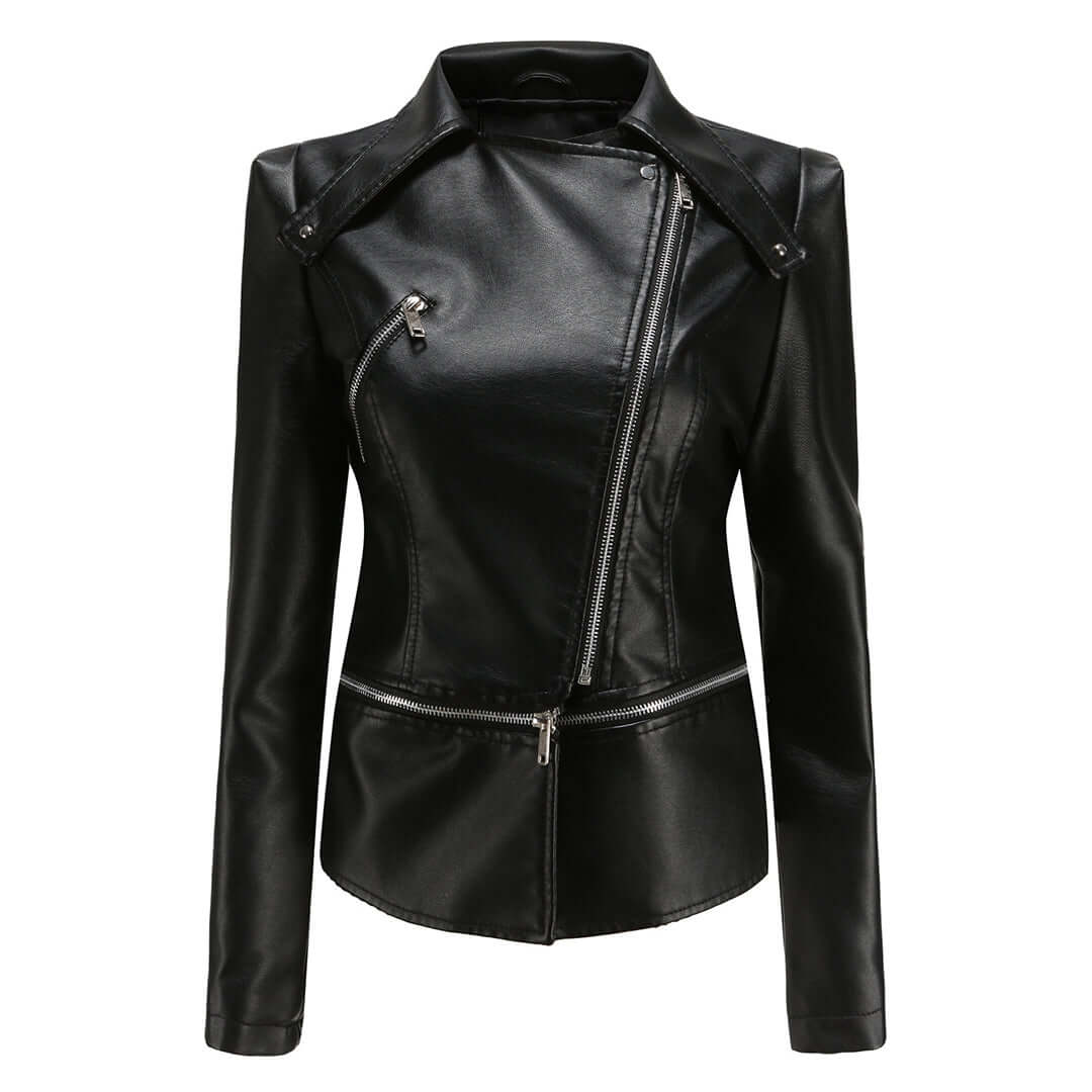 Women's Rugged Biker Jacket: Stylish & Durable Outerwear