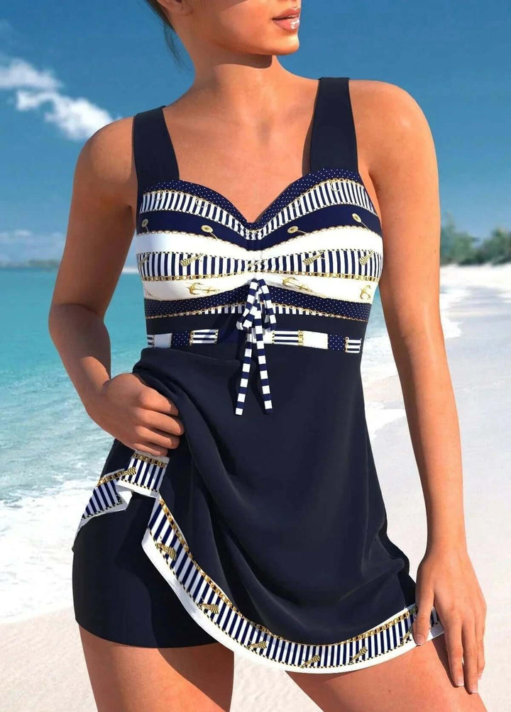 Women's Tummy Control Tankini Swimsuit Set