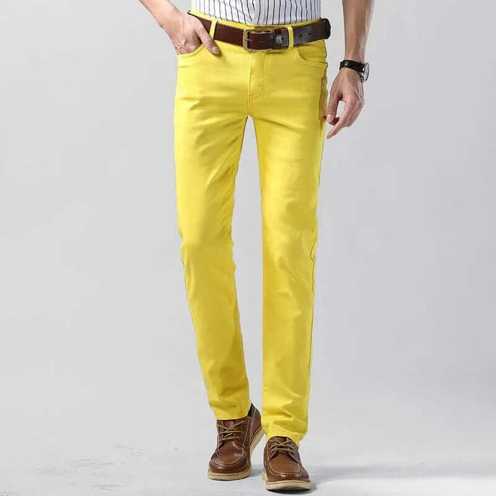 Men's Slim Fit Cotton Trousers: Breathable, Tailored Style