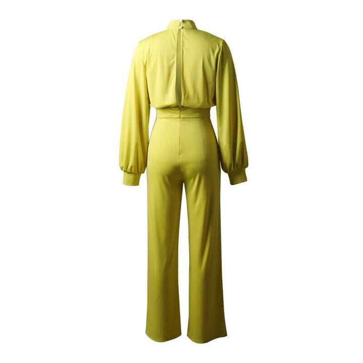 Women's Slim-Fit High Neck Jumpsuit