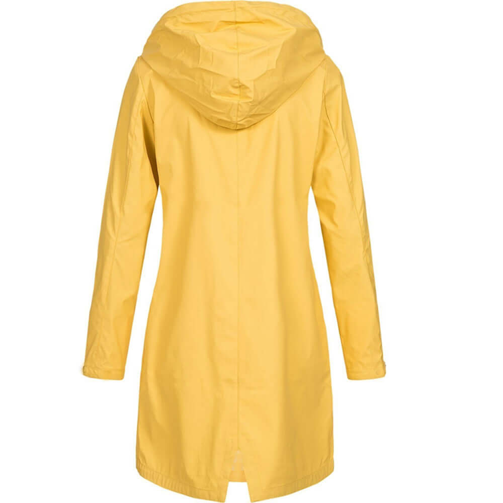 Women's Waterproof Hooded Raincoat: Stylish & Practical