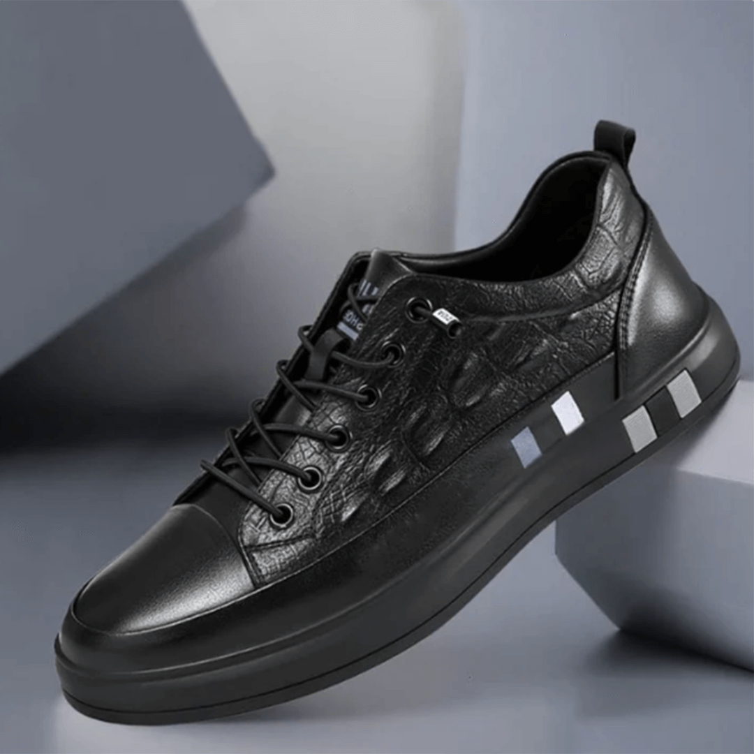 Men's Quilted Leather Low-Top Sneakers