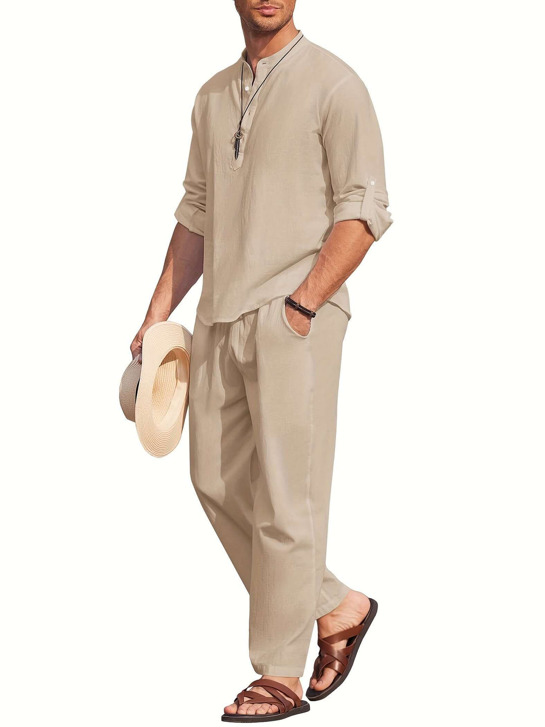 Men's Linen Summer Set: Breathable & Sustainable Outfit