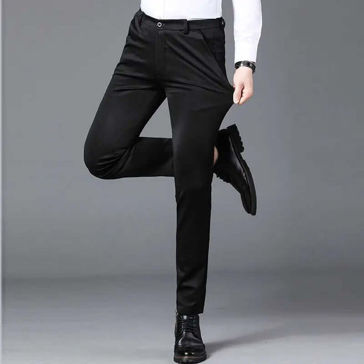 Men's Slim Fit Dress Trousers: Tailored Formal Wear