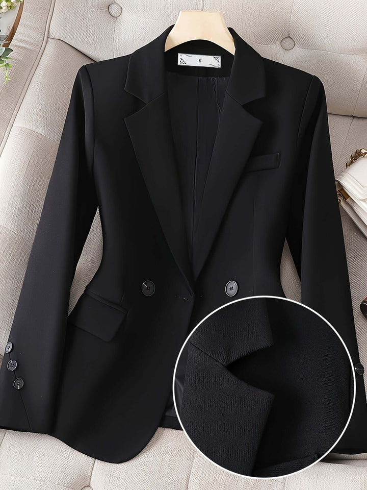 Women's Classic Tailored Single-Button Blazer