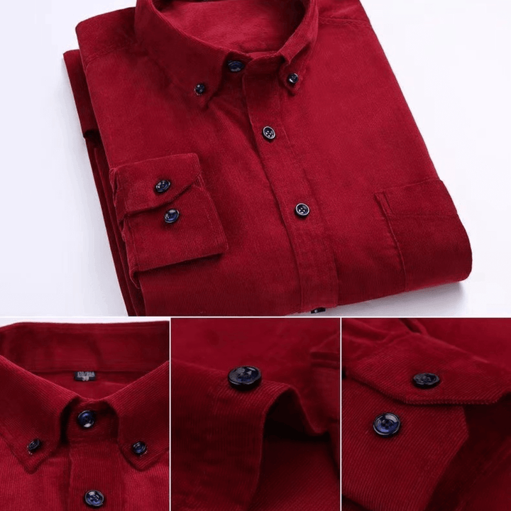 Men's Long-Sleeve Corduroy Shirt