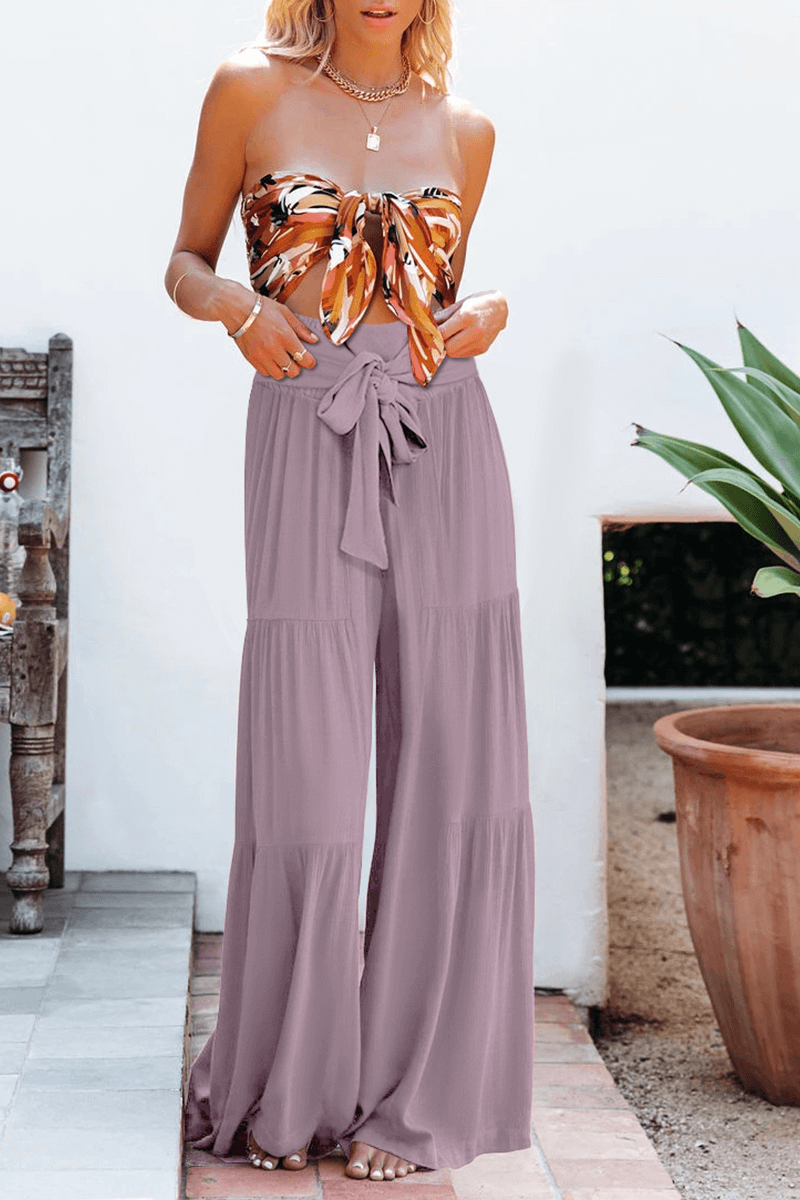 Women's High Waist Wide Leg Pants: Loose Fit, Comfortable Trousers