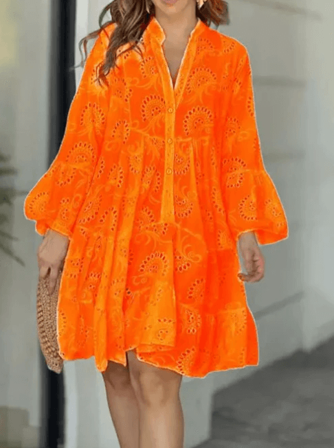 Women's V-Neck Summer Dress: Flowy, Breathable, Versatile