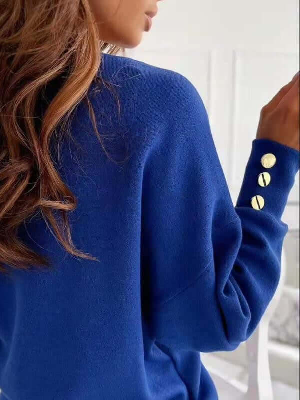 Women's Relaxed Fit V-Neck Knit Sweater