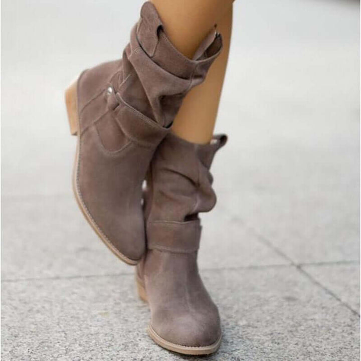 Stylish Low-Heel Ankle Boots for Women