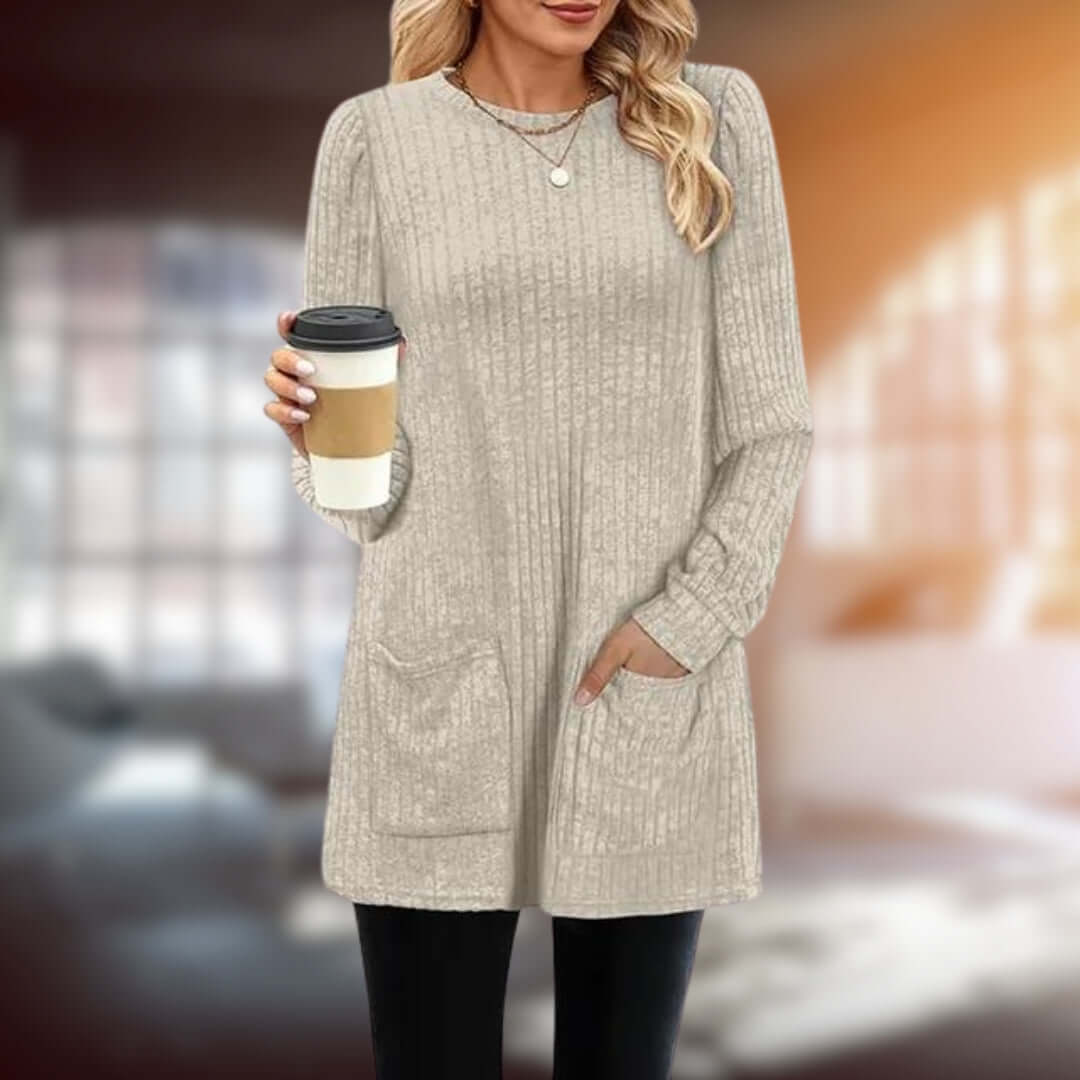 Women's Relaxed-Fit Round Neck Jumper