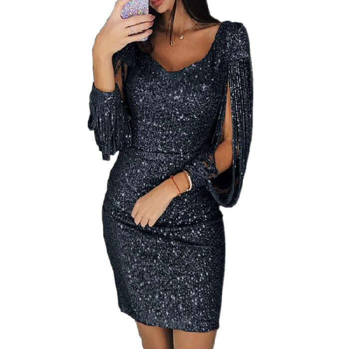 Sequin Midi Dress: Elegant Evening Gown
