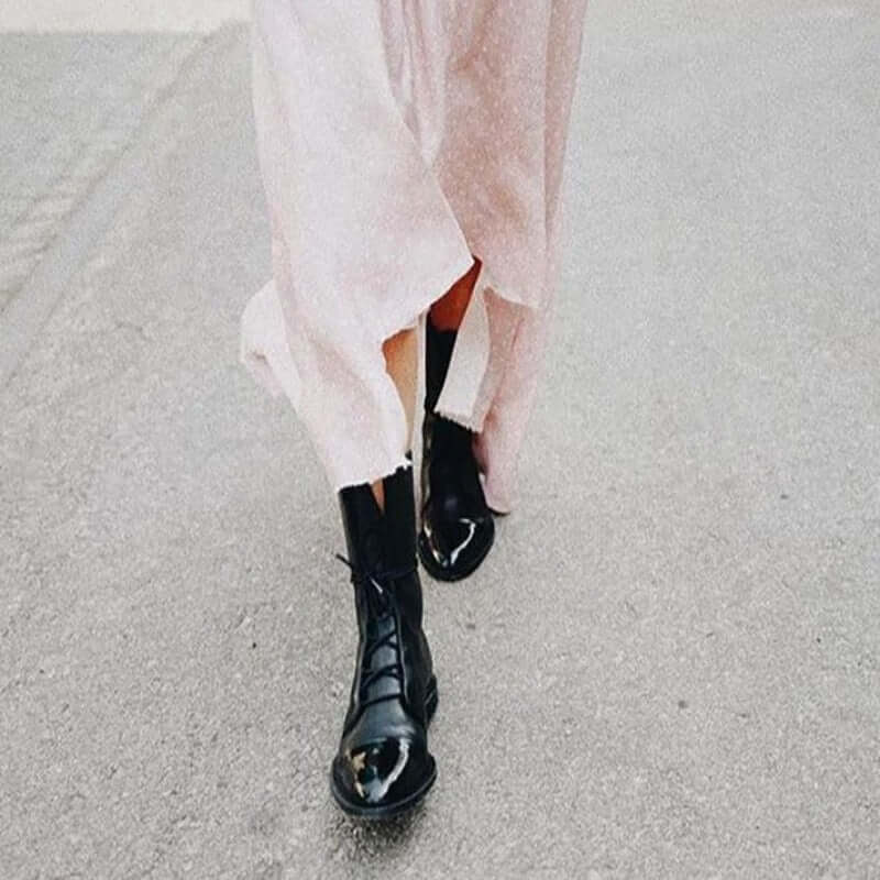 Women's Ankle Boots: Vegan Leather Pointed Toe