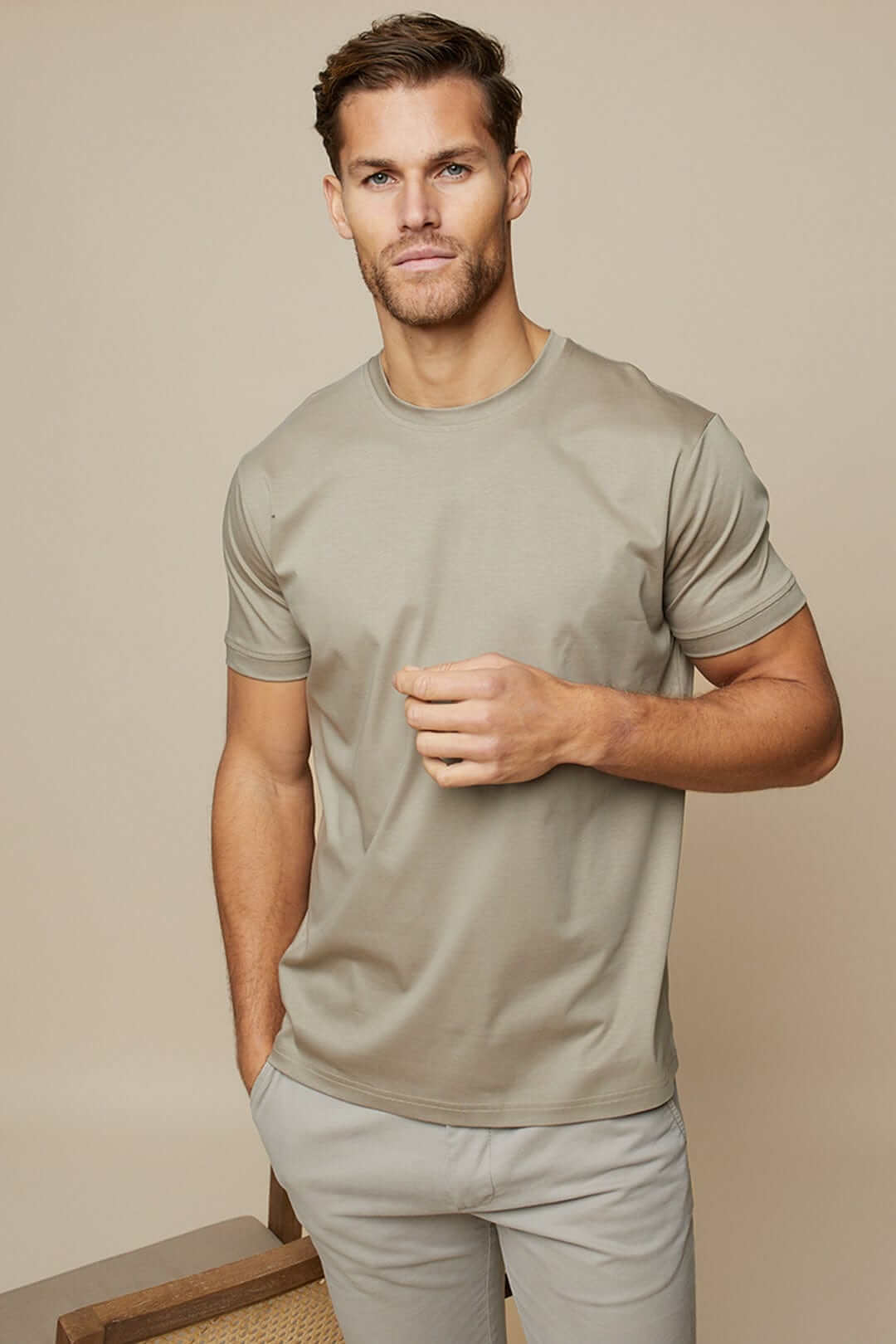 Men's Relaxed Fit Cotton Crew Neck T-Shirt