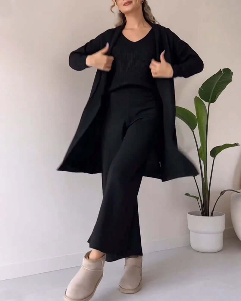 Elegant Women's Three-Piece Dress Set