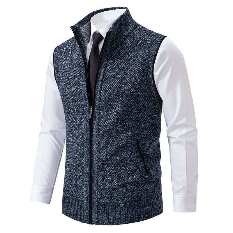 Men's Knitted Casual Cardigan with Pockets