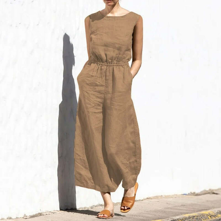 Women's Sleeveless Jumpsuit: Casual & Formal Wear