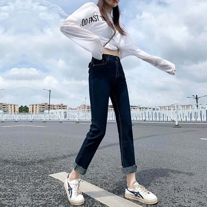 Women's Short Stretch Straight Leg Pants: Versatile & Comfortable