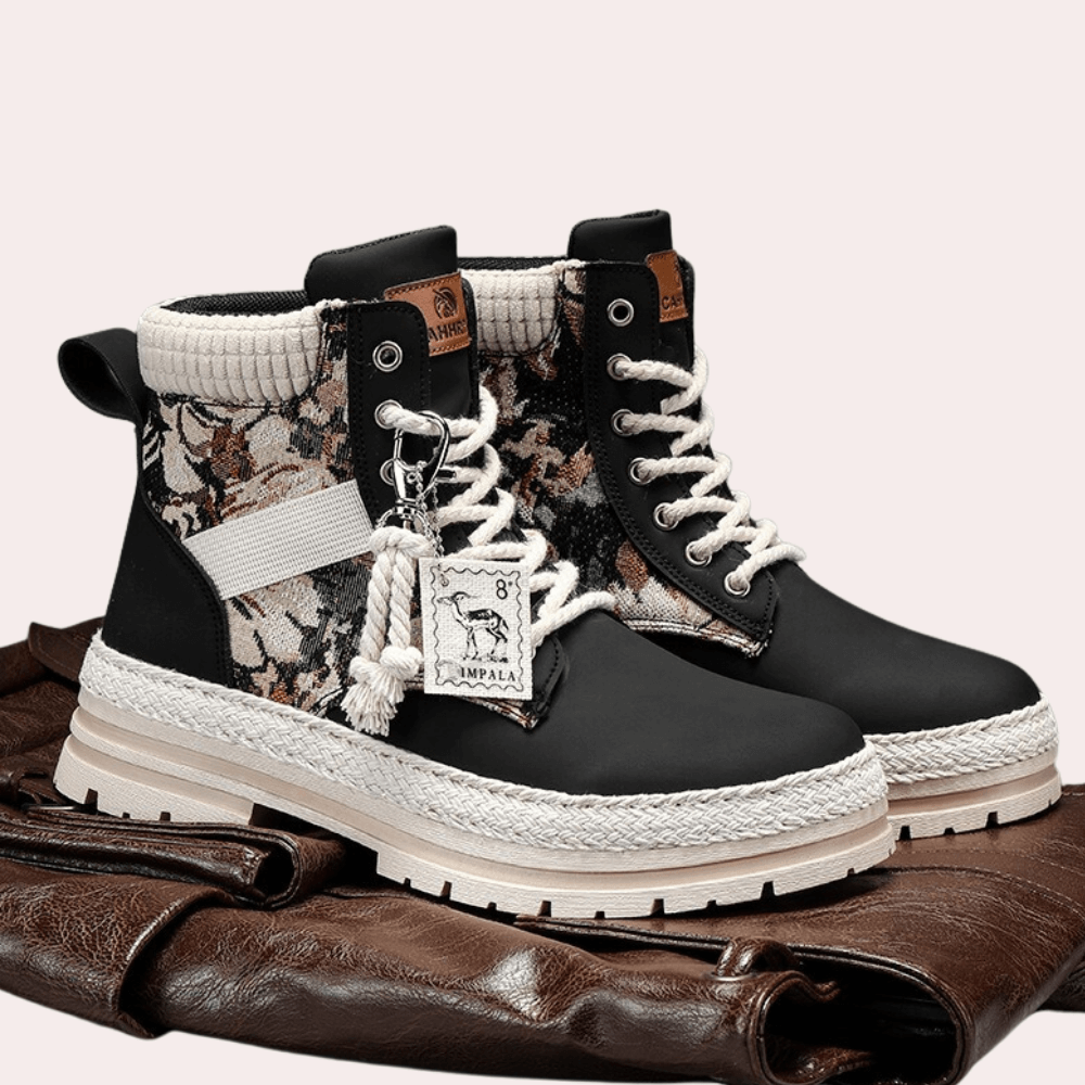 Men's High-Top Outdoor Shoes: Trendy & Durable
