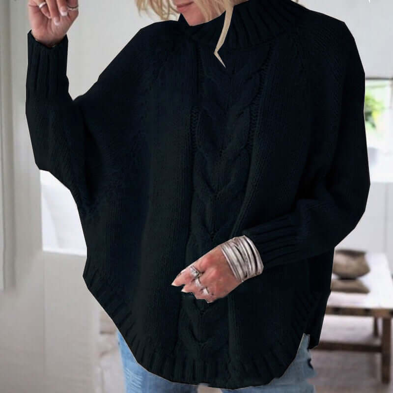 Women's Oversized Batwing Sleeve Winter Sweater