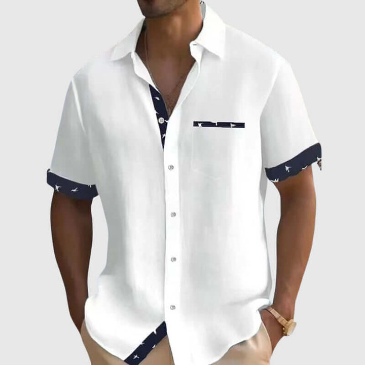 Men's Summer Short Sleeve Check Shirt