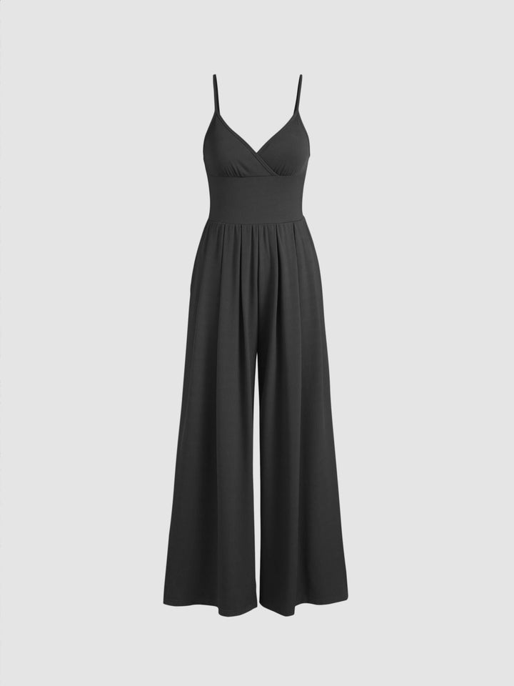 Women's Wide Leg Sleeveless Jumpsuit