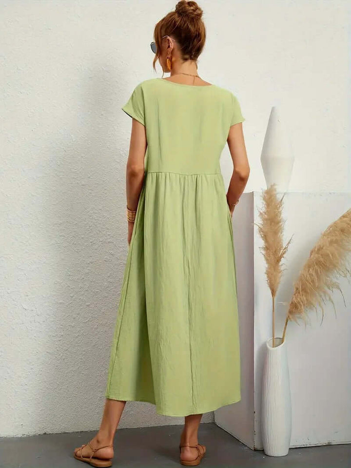 Summer Sleeveless Dress & Handbag Set for Women
