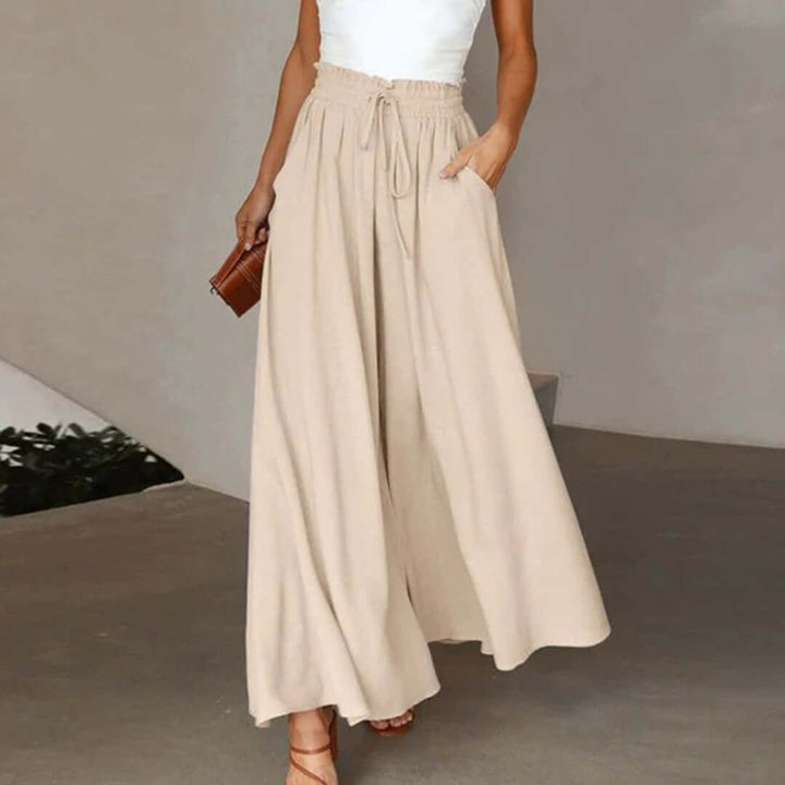 Women's Flowy Maxi Skirt with Pockets