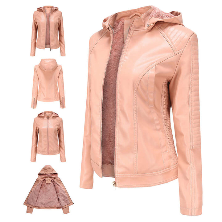 Women's Detachable Hood Jacket: Stylish & Versatile Outerwear