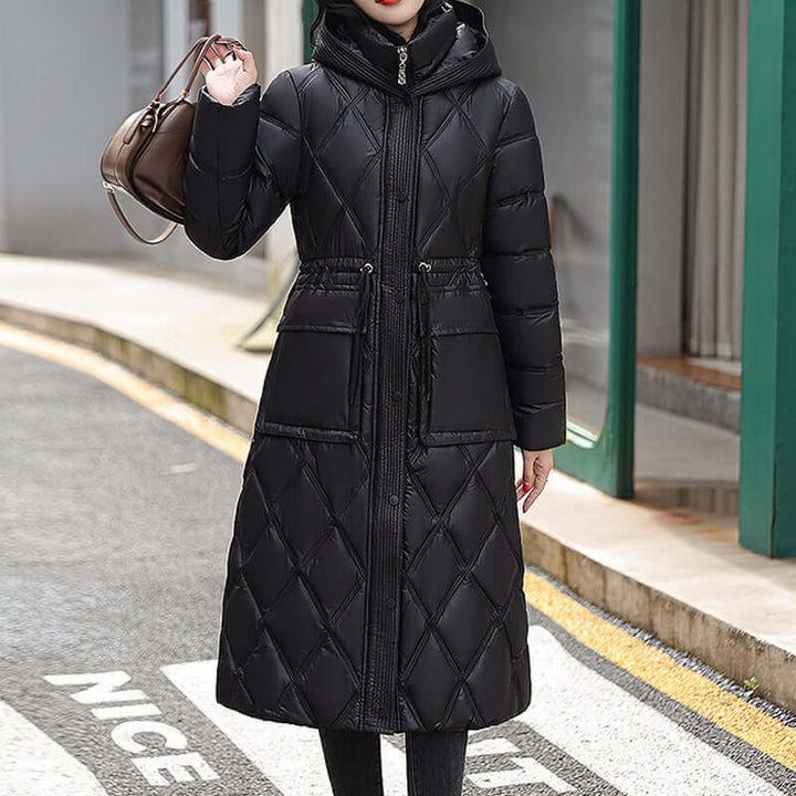 Women's Insulated Hooded Jacket: Warm & Stylish Winter Wear