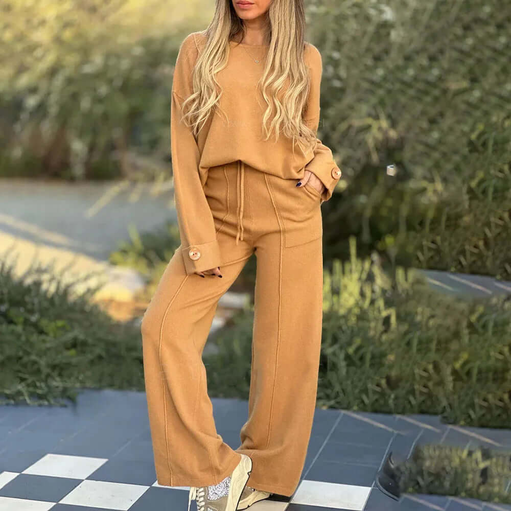 Women's Elegant Breathable Two-Piece Set