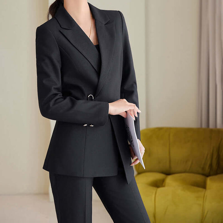 Women's Classic Blazer and Trousers Set