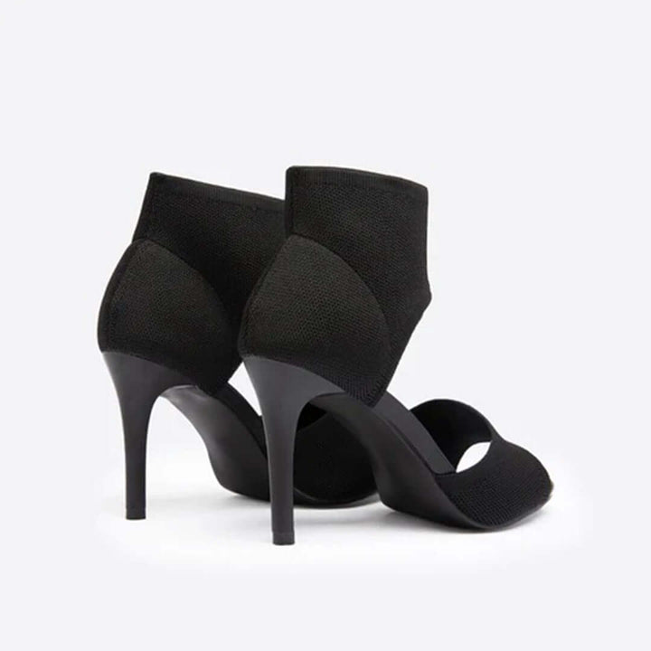 Women's Open-Toe Stiletto Sandals with Ankle Cuff