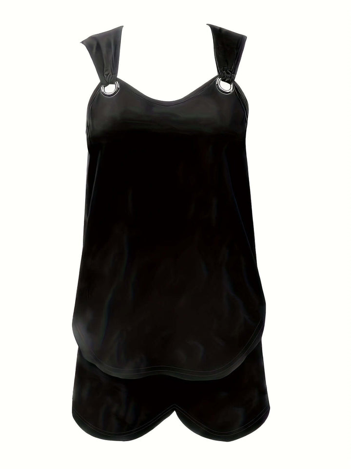 Women's Relaxed Fit Sleeveless Romper with Pockets