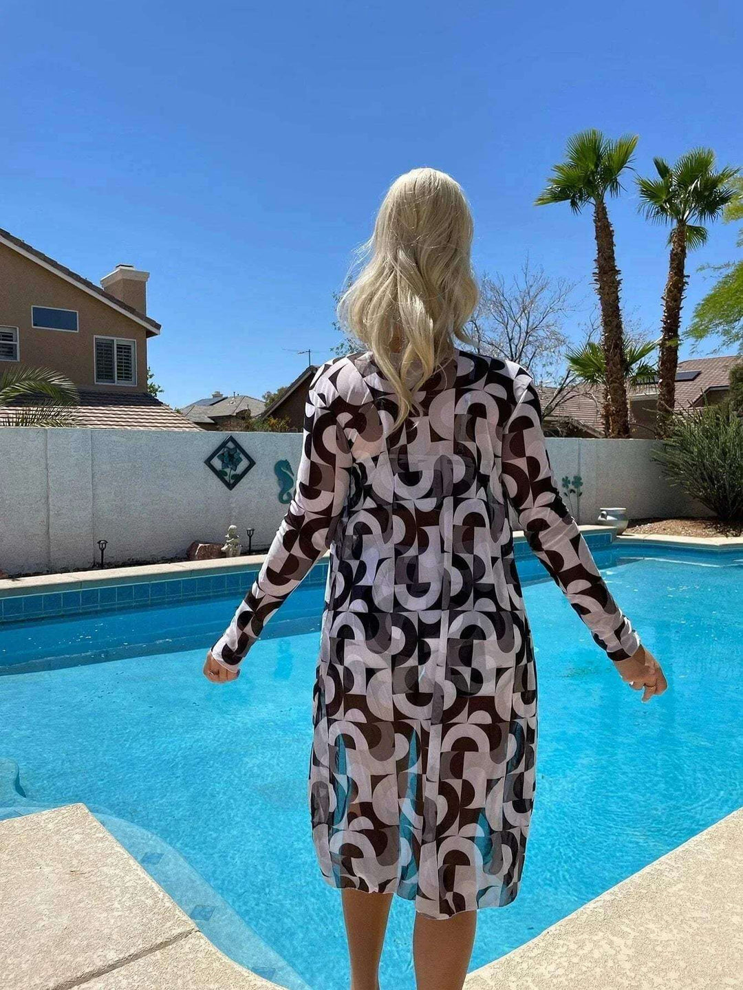 Women's 3-Piece Beachwear Set: Sheer Cardigan, Bikini Top & High-Waist Shorts